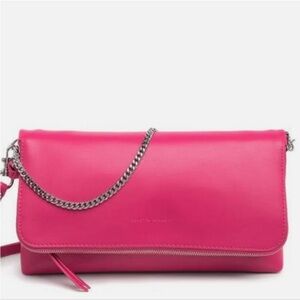 Rebecca Minkoff Hot Pink Leather Date Night Shoulder Bag